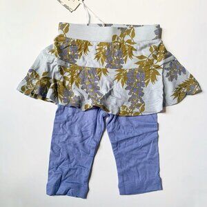 NWT Kate Quinn Girl skirted cropped leggings 18-24 months